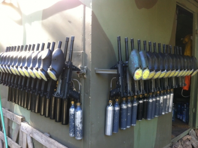 Marcadoras para jugar al paintball